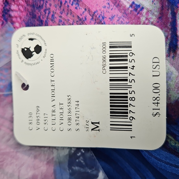 Free People Spring Fling Sleeveless Mini Dress W/Slip:Ultra Violet Combo: Medium - Picture 10 of 16